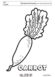 ingilizce boyama sayfaları